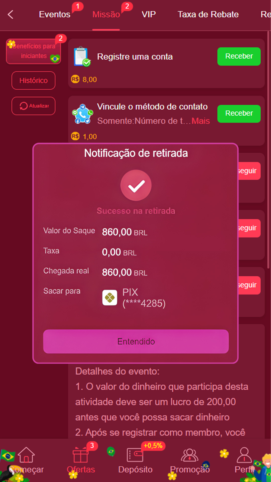 depósito mínimo bet7k 
